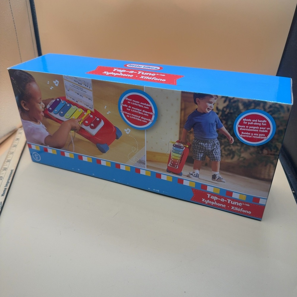 Little Tikes Tap-a-Tune Xylophone Pull-Along Toy Red Rainbow New with Box